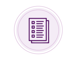 Checklist Icon with check mark boxes, Questionnaires